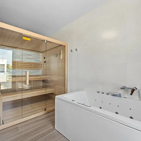 Maem In Istria For Families With Sauna, Whirlpool & Sea View Villa Juršići