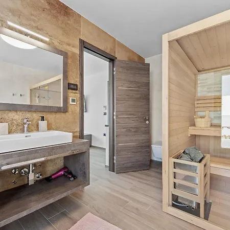 Villa Maem In Istria For Families With Sauna, Whirlpool & Sea View Juršići